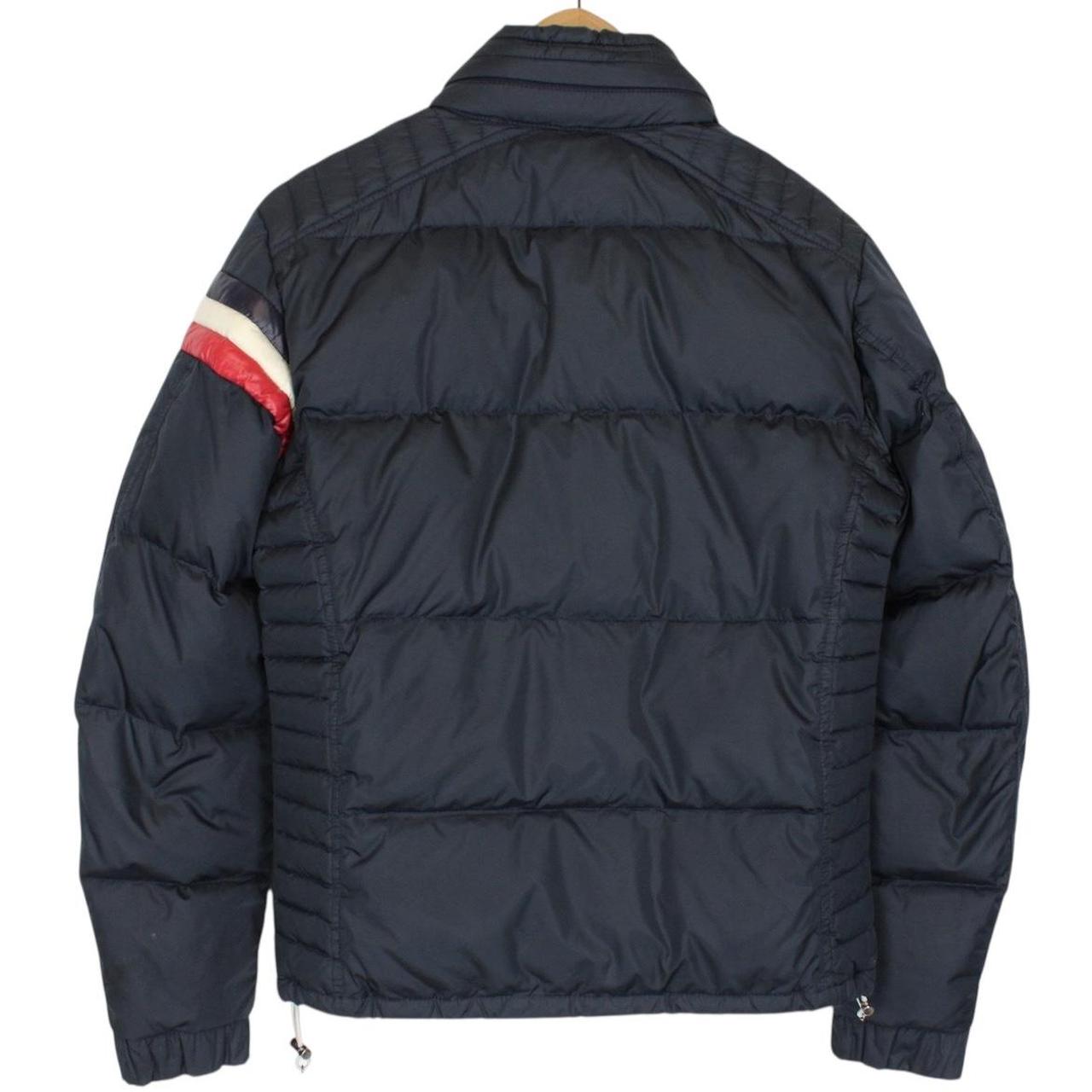 Moncler Chamonix Navy Blue Full Zip Down Jacket