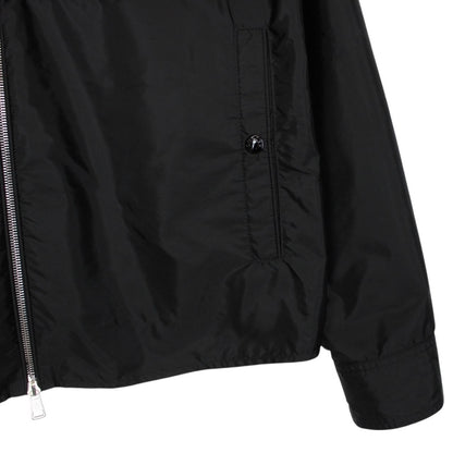 Moncler Camicia Black Full Zip 3 Pocket Nylon Overshirt Jacket