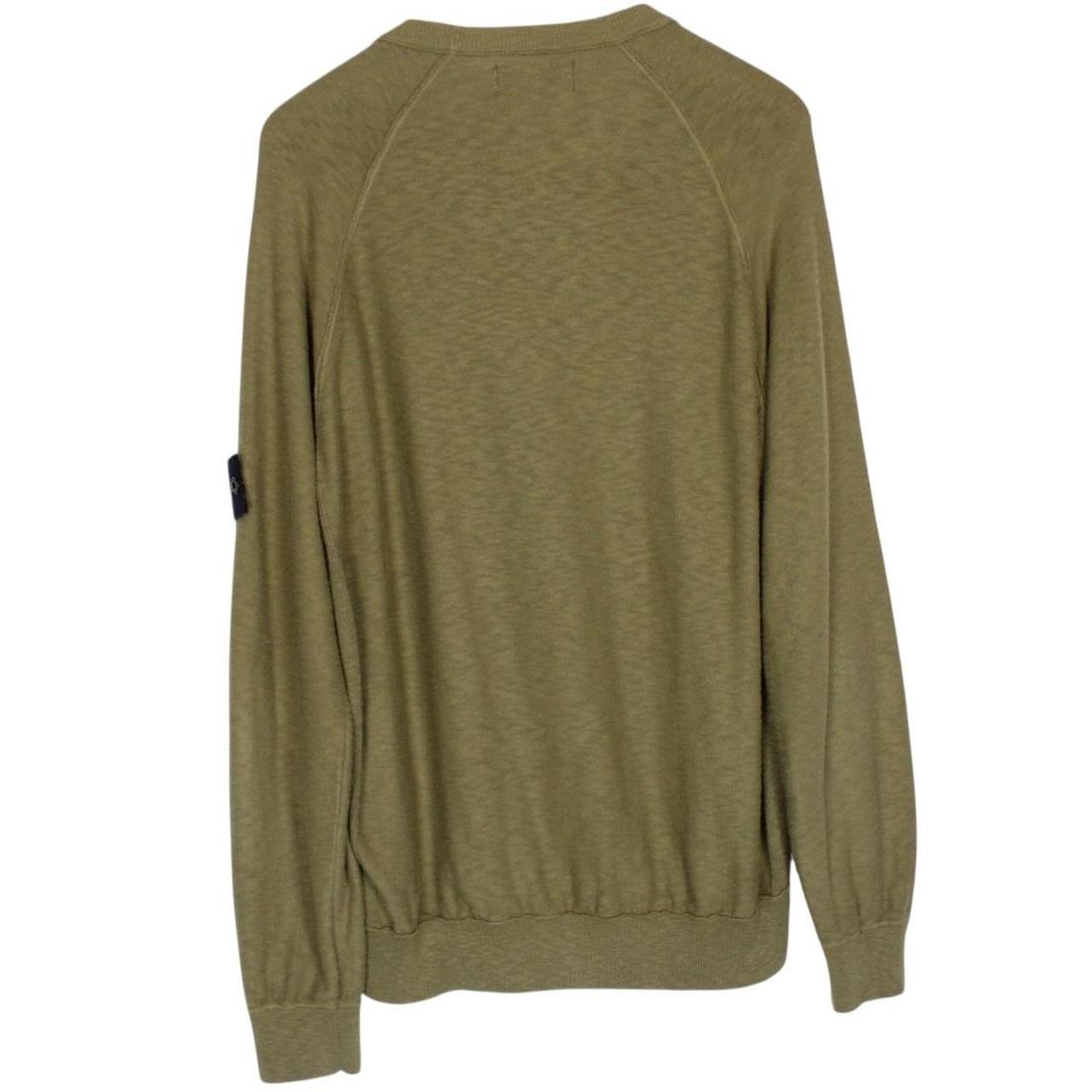 Stone Island SS 2017 Khaki Green Cotton Blend Knit Jumper