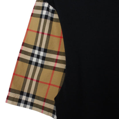 Burberry London Black and Tan Brown Carrick Nova Check Short Sleeve T-Shirt