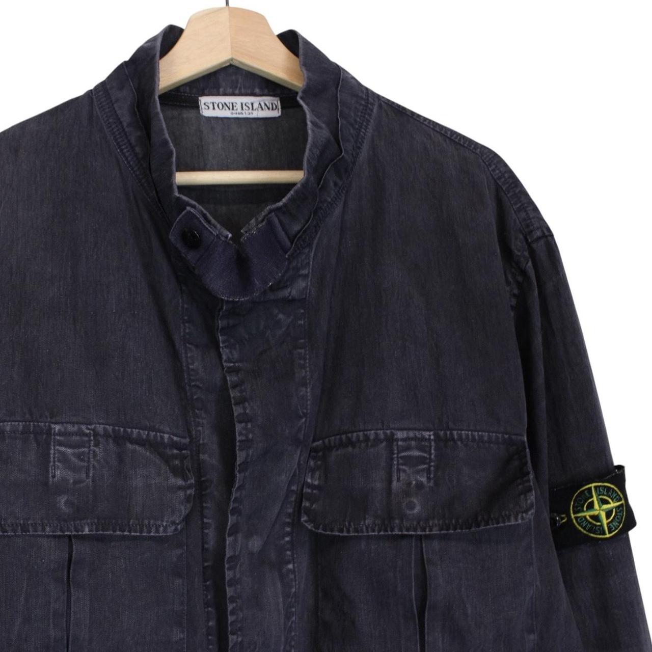 Vintage Stone Island SS 2005 Navy Blue Full Zip Denim Jacket