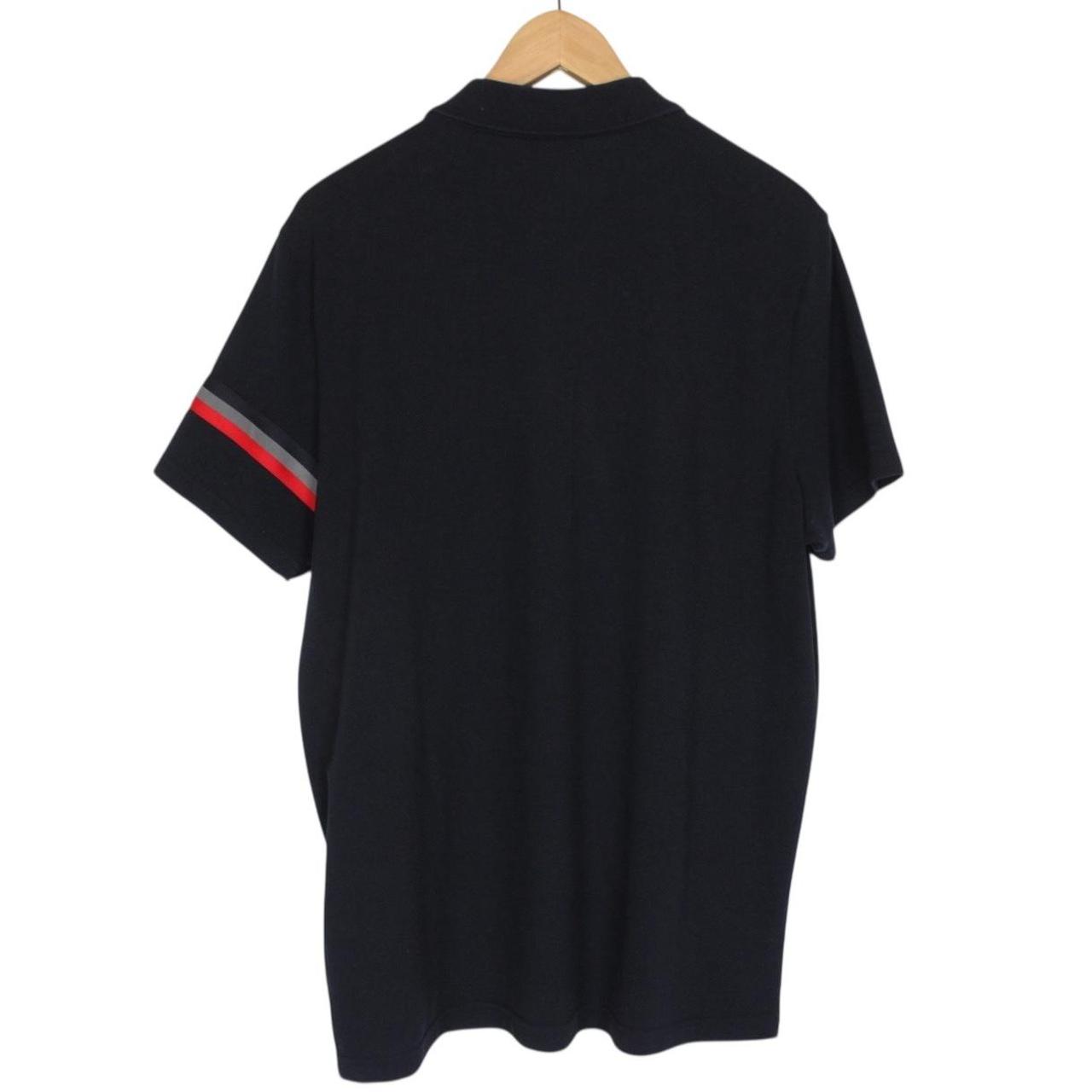Moncler Maglia Manica Corta Black Short Sleeve Cotton Polo Shirt