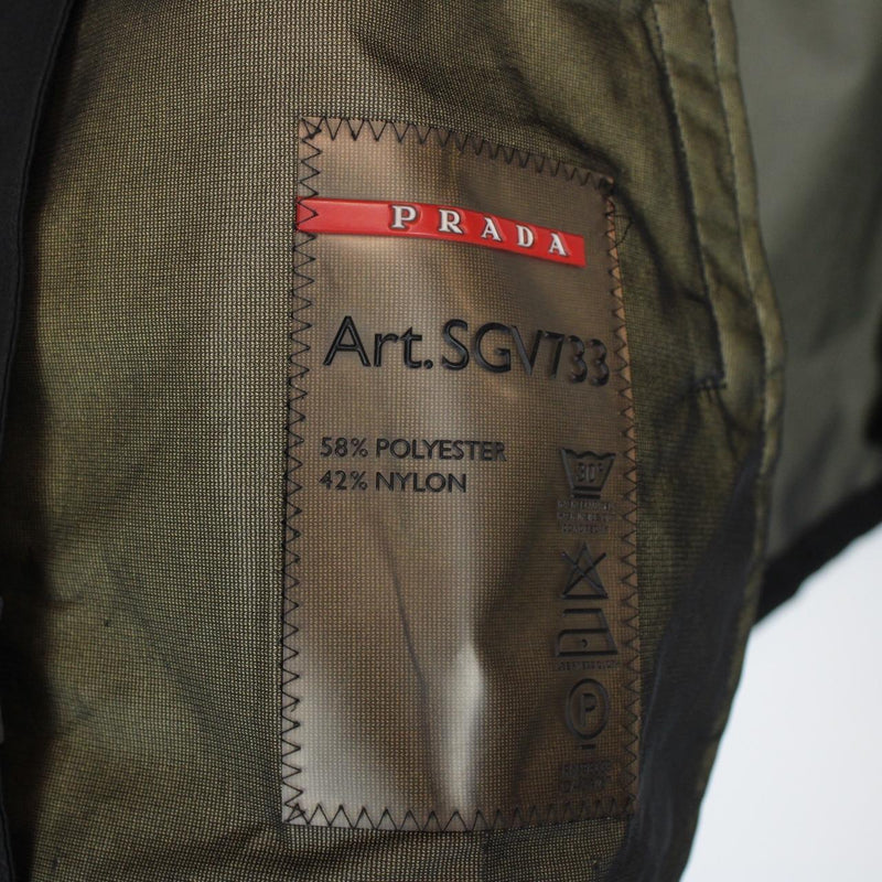 Vintage Prada Sport Black Waterproof Hooded Jacket