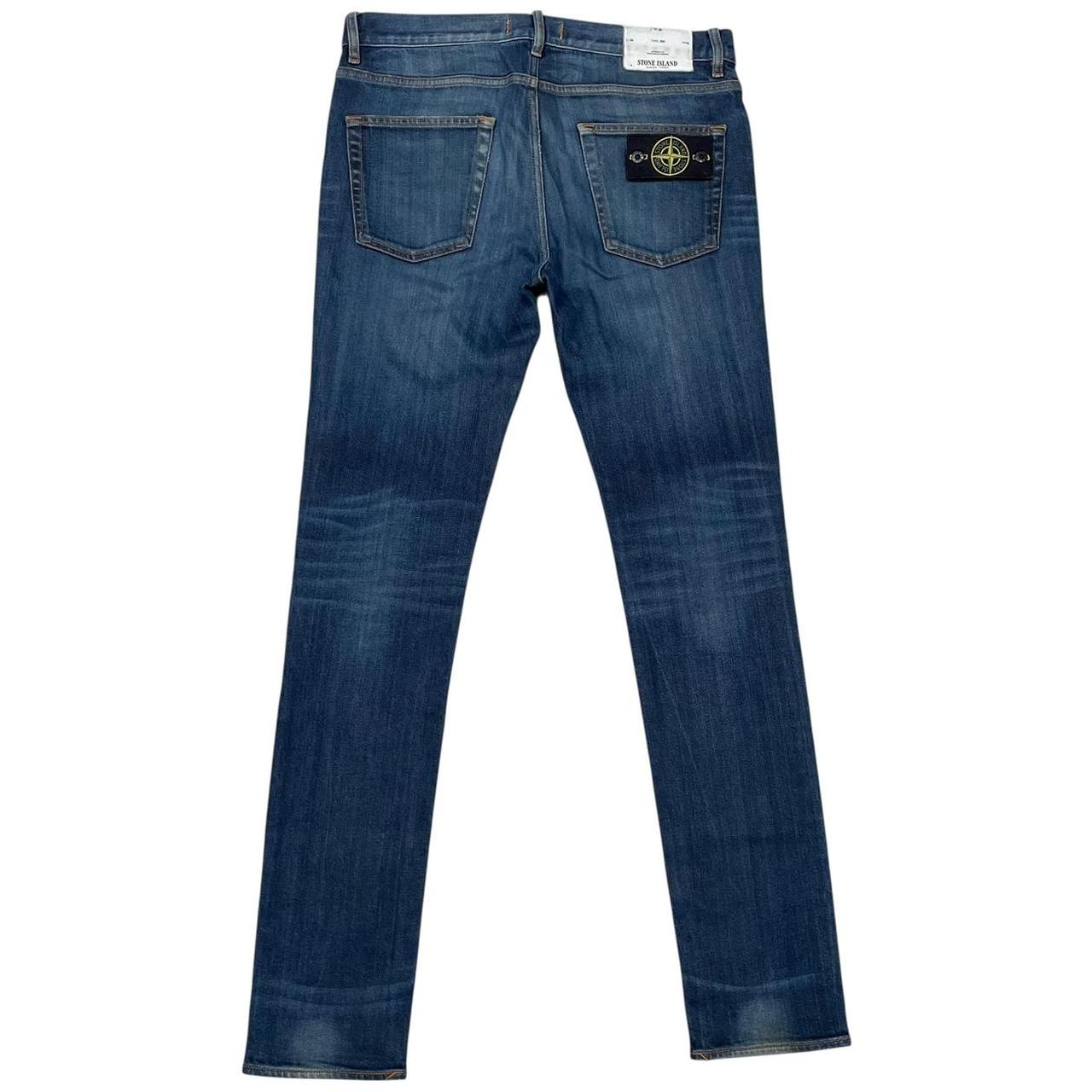 Stone Island AW 2016 Navy Blue Skinny Fit Denim Jeans