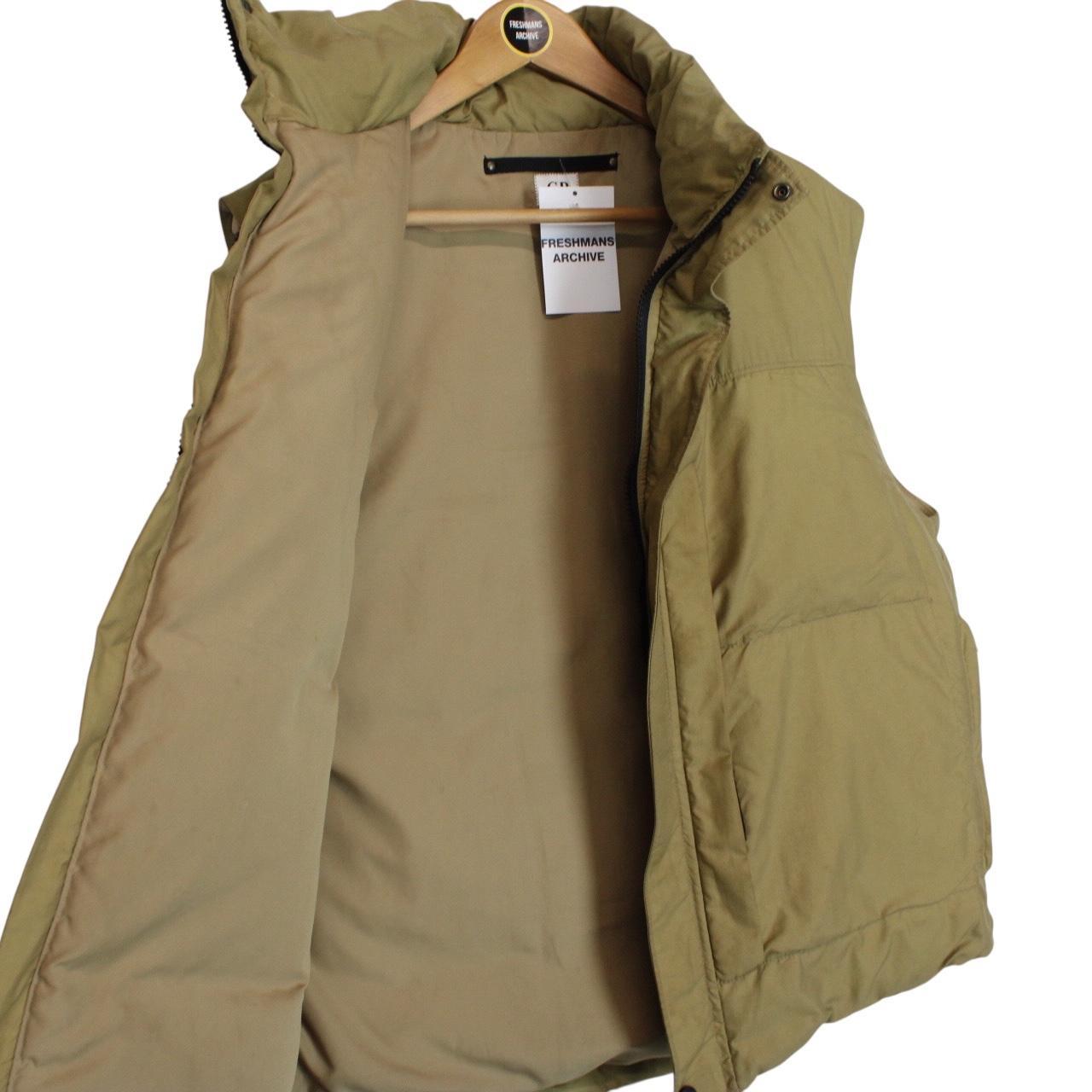 Vintage CP Company AW 2001 Tan Brown Nylon Piuma Doca Down Gilet