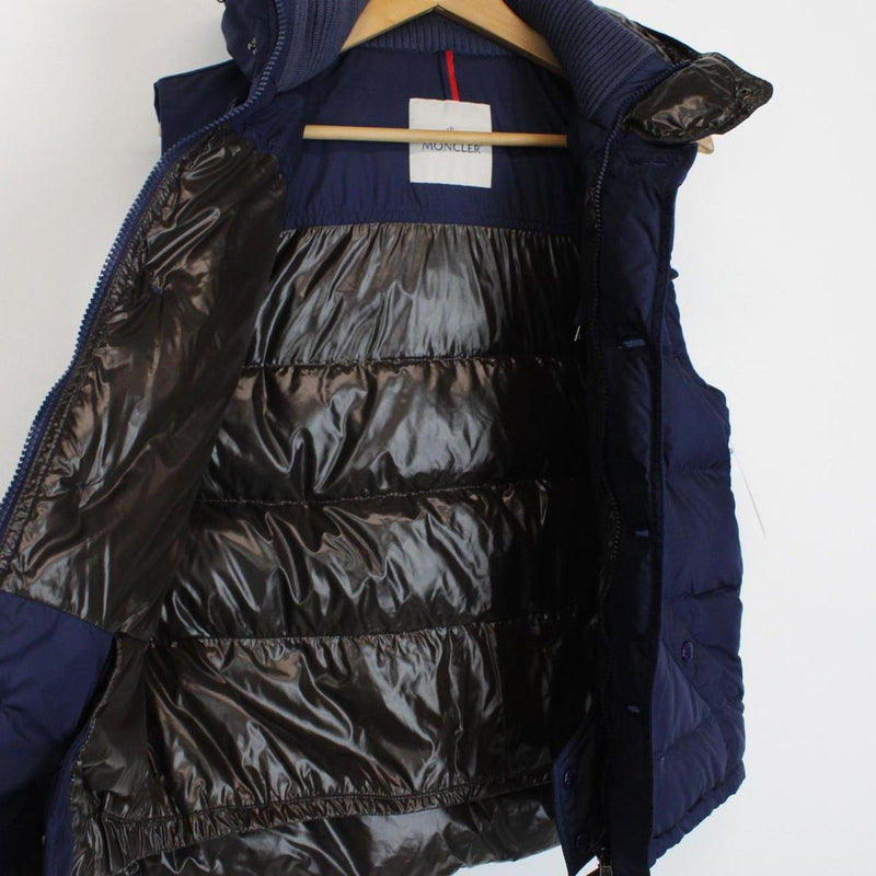 Moncler Navy Blue Down Rabelais Gilet / Bodywarmer Jacket