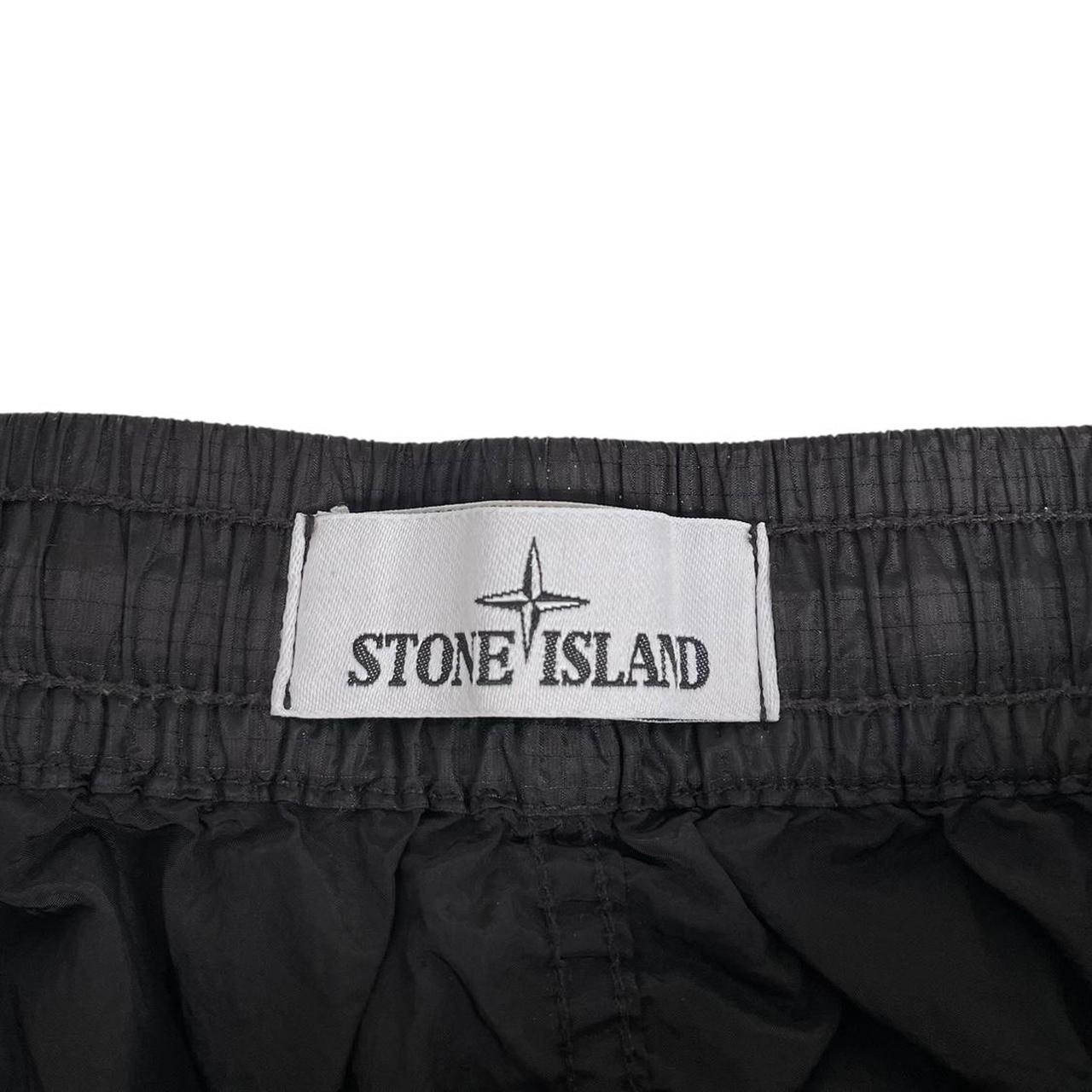 Stone Island SS 2019 Black RE-T Fit Nylon Cargo Trousers