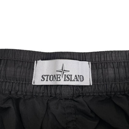 Stone Island SS 2019 Black RE-T Fit Nylon Cargo Trousers