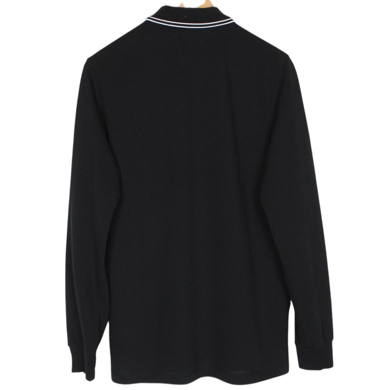 Stone Island AW 2017 Black Long Sleeve Compass Polo Shirt