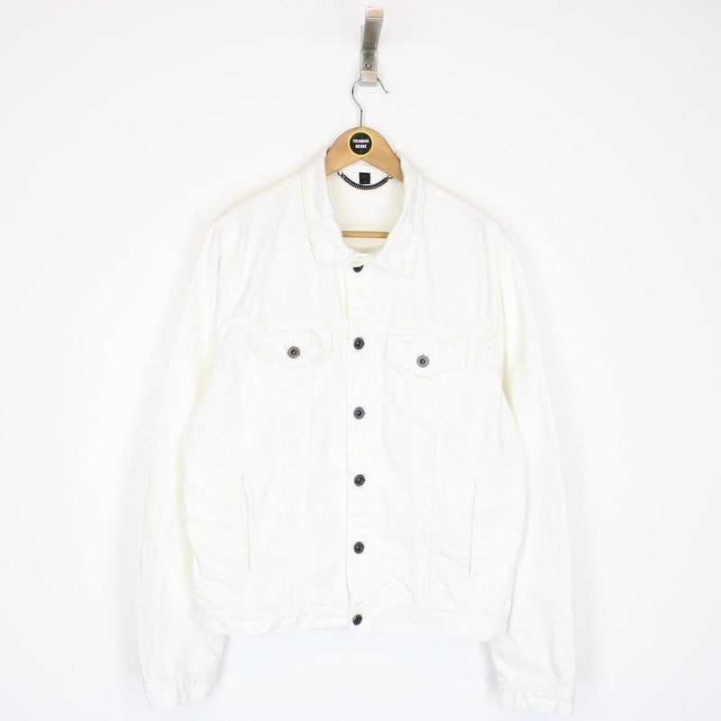 Burberry Prorsum White Button Up Denim Jacket