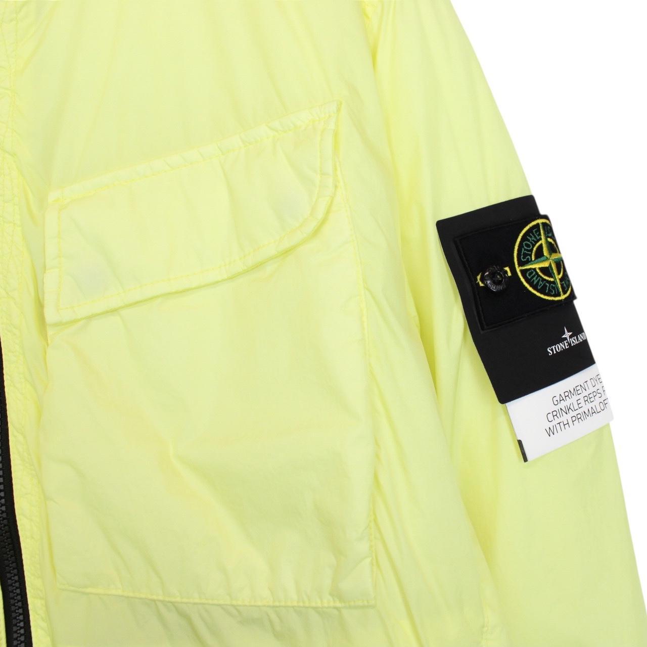 Stone Island AW 2022 Yellow Garment Dyed Crinkle Reps Primaloft TC Jacket