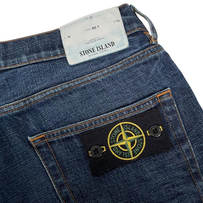 Stone Island SS 2015 Navy Blue RE-T Fit Denim Jeans