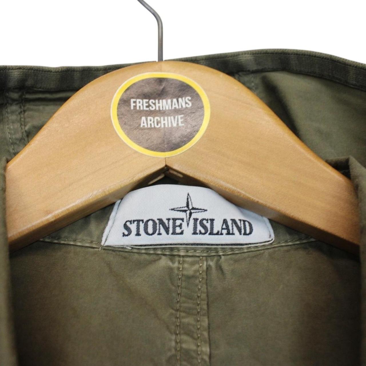 Stone Island AW 2018 Khaki Green Cotton Hooded Overshirt Jacket