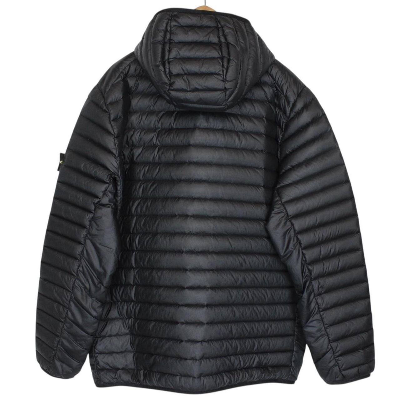 Stone Island AW 2023 Black Loom Woven Chambers R-Nylon Down Jacket