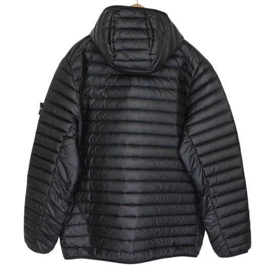 Stone Island AW 2023 Black Loom Woven Chambers R-Nylon Down Jacket