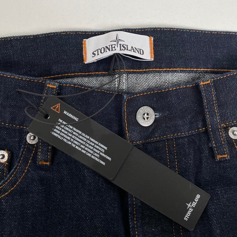 Stone Island SS 2018 Navy Blue Slim Fit Denim Jeans