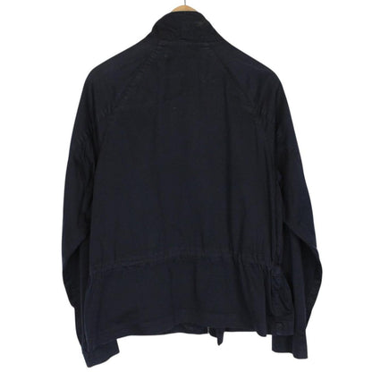 Vintage Stone Island SS 2001 Navy Blue Raso Gommato Full Zip Jacket