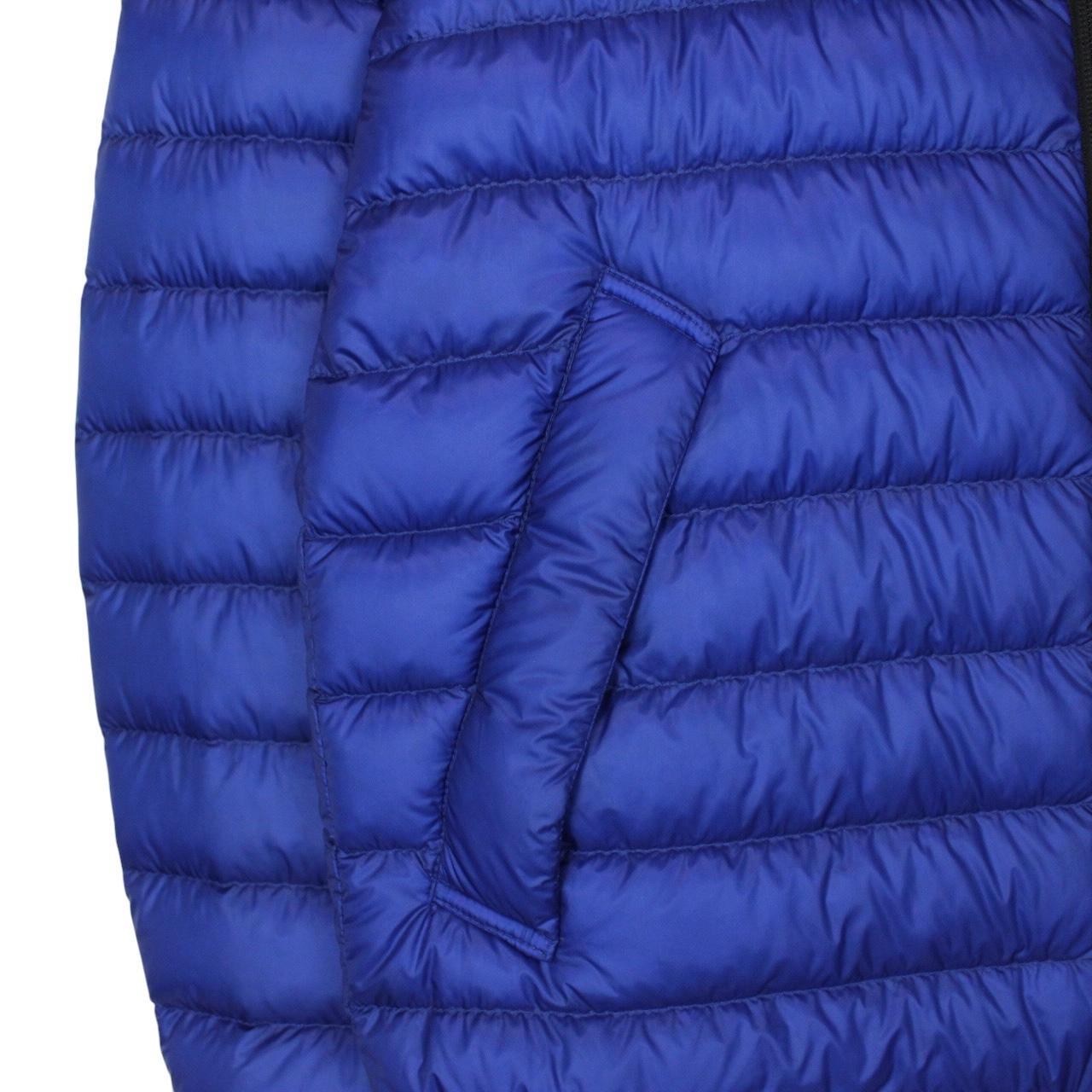 Moncler Morvan Blue Full Zip Hooded Down Jacket