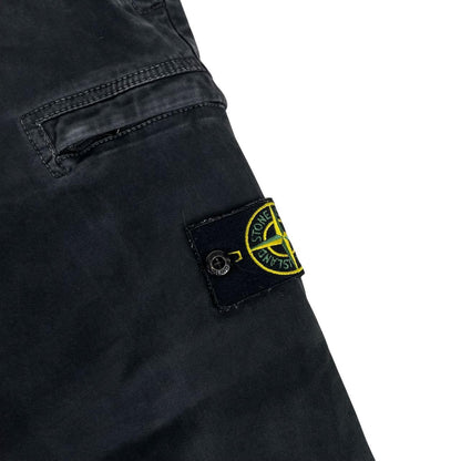 Stone Island AW 2019 Black Skinny Fit Cargo Trousers