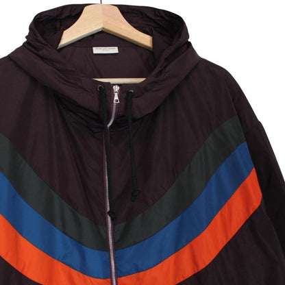 Dries Van Noten x Verner Panton Burgundy Full Zip Windbreaker Jacket