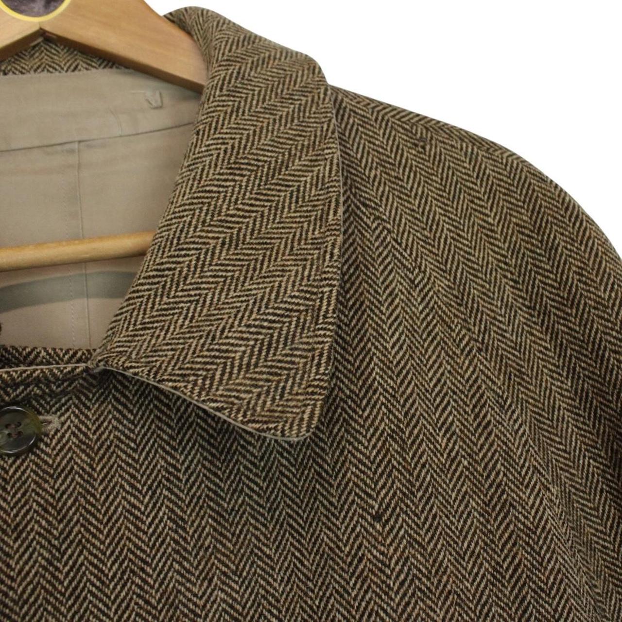 Vintage 90s Burberry Tan and Brown Single Breasted Reversible Trench Coat