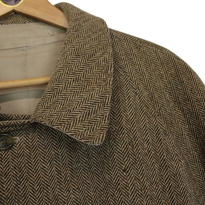 Vintage 90s Burberry Tan and Brown Single Breasted Reversible Trench Coat
