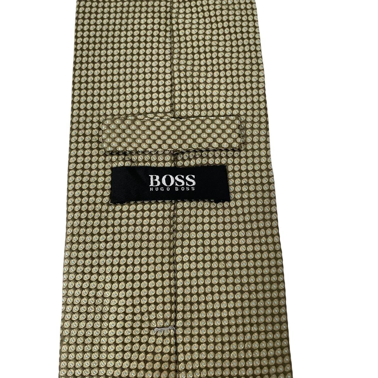 Hugo Boss Green Silk Tie