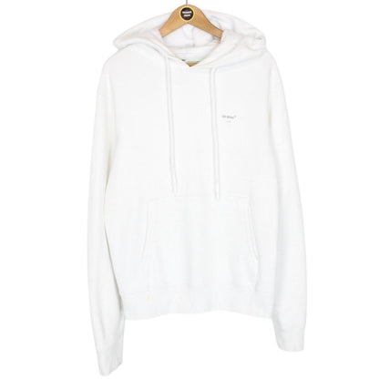 Off White White Arrows Cotton Hoodie Jumper