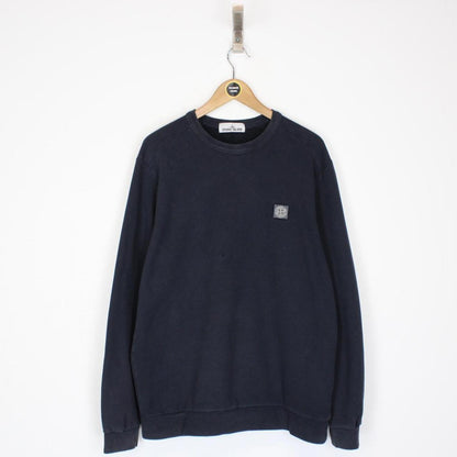 Stone Island AW 2014 Navy Blue Compass Cotton Sweatshirt Jumper