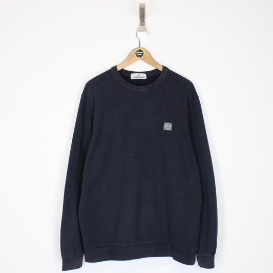 Stone Island AW 2014 Navy Blue Compass Cotton Sweatshirt Jumper