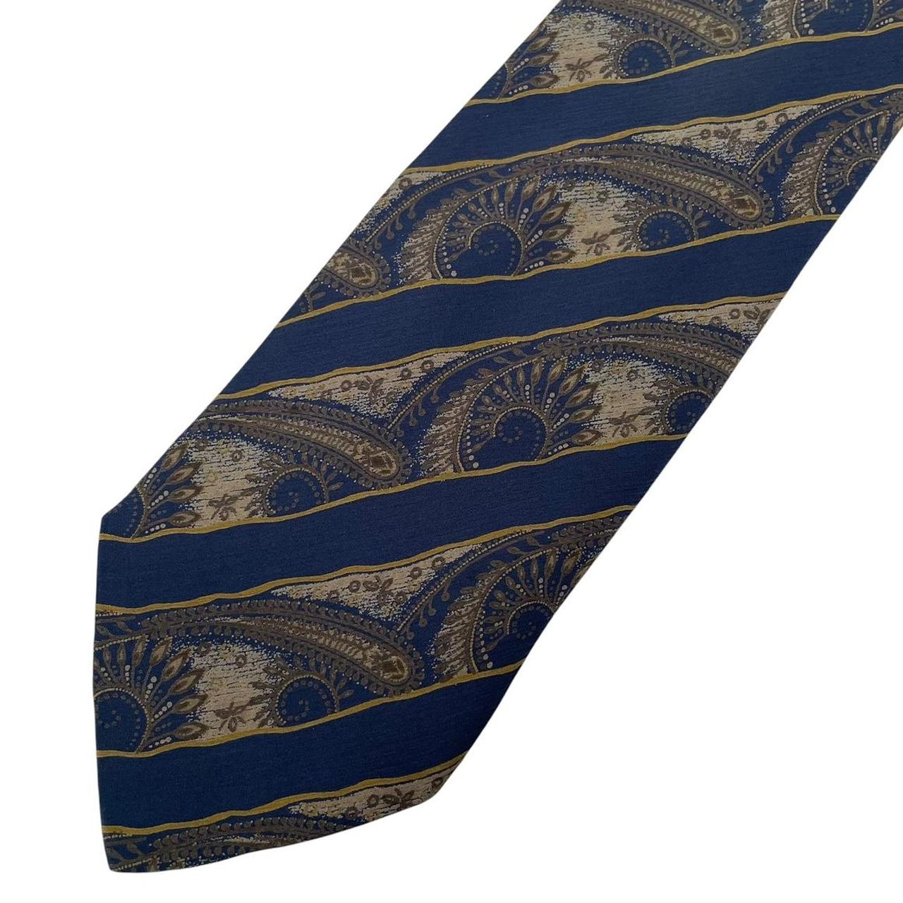 Vintage Giorgio Armani Multicoloured Abstract Silk Tie