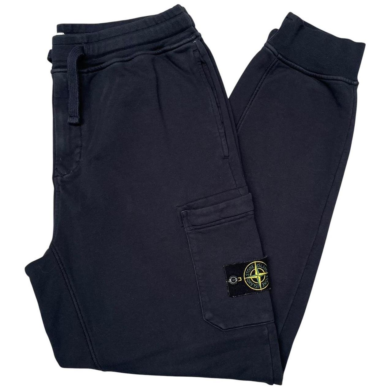 Stone Island Navy Blue Cotton Tracksuit Bottoms / Joggers