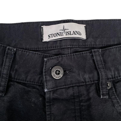 Stone Island AW 2014 Black RE-T Fit Cotton Trousers
