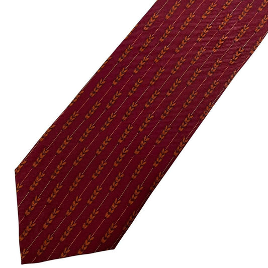 Vintage Paolo Gucci Red and Orange Silk Tie