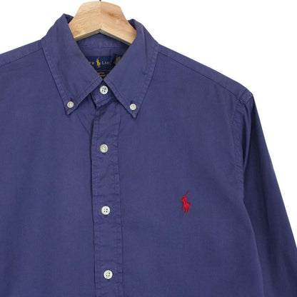 Polo Ralph Lauren Blue Featherweight Twill Cotton Long Sleeve Shirt