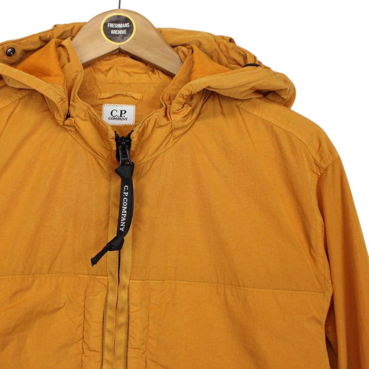 CP Company Orange Full Zip Chrome-R Nylon Garment Dyed Goggle Jacket