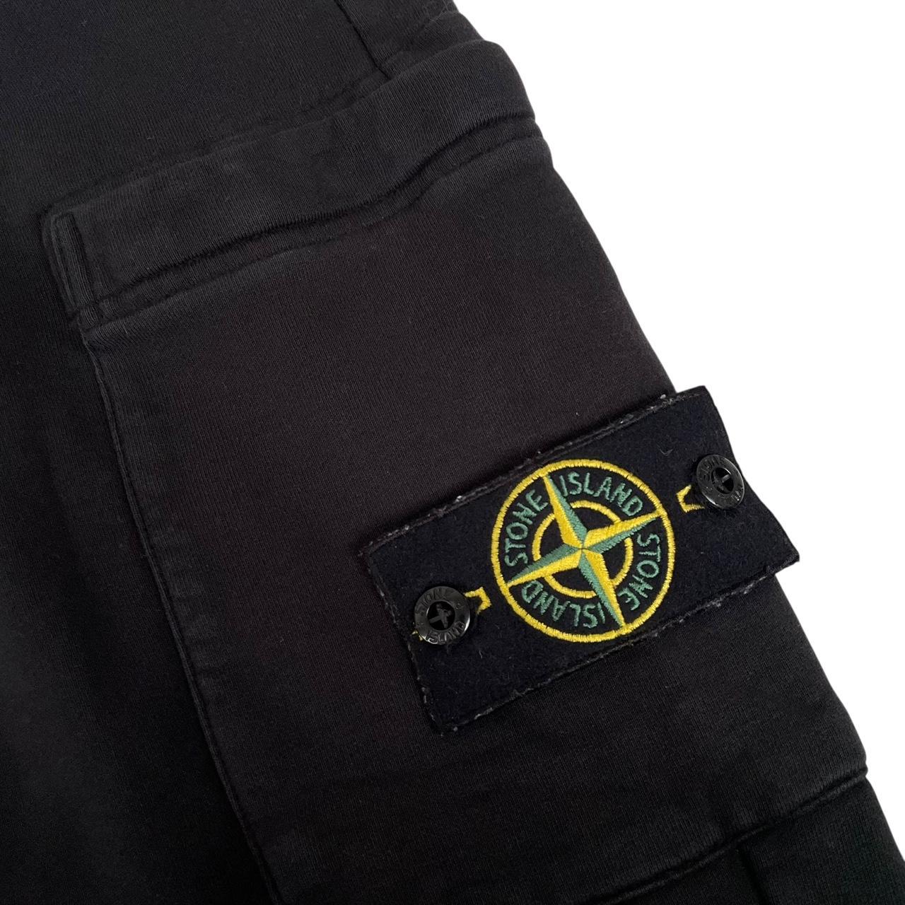 Stone Island SS 2024 Black Cotton Tracksuit Bottoms / Joggers