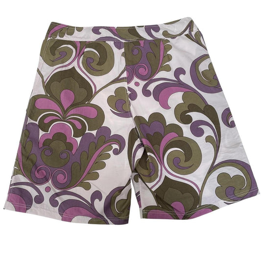 Paul Smith multicoloured swim shorts with logo detail and nylon material.