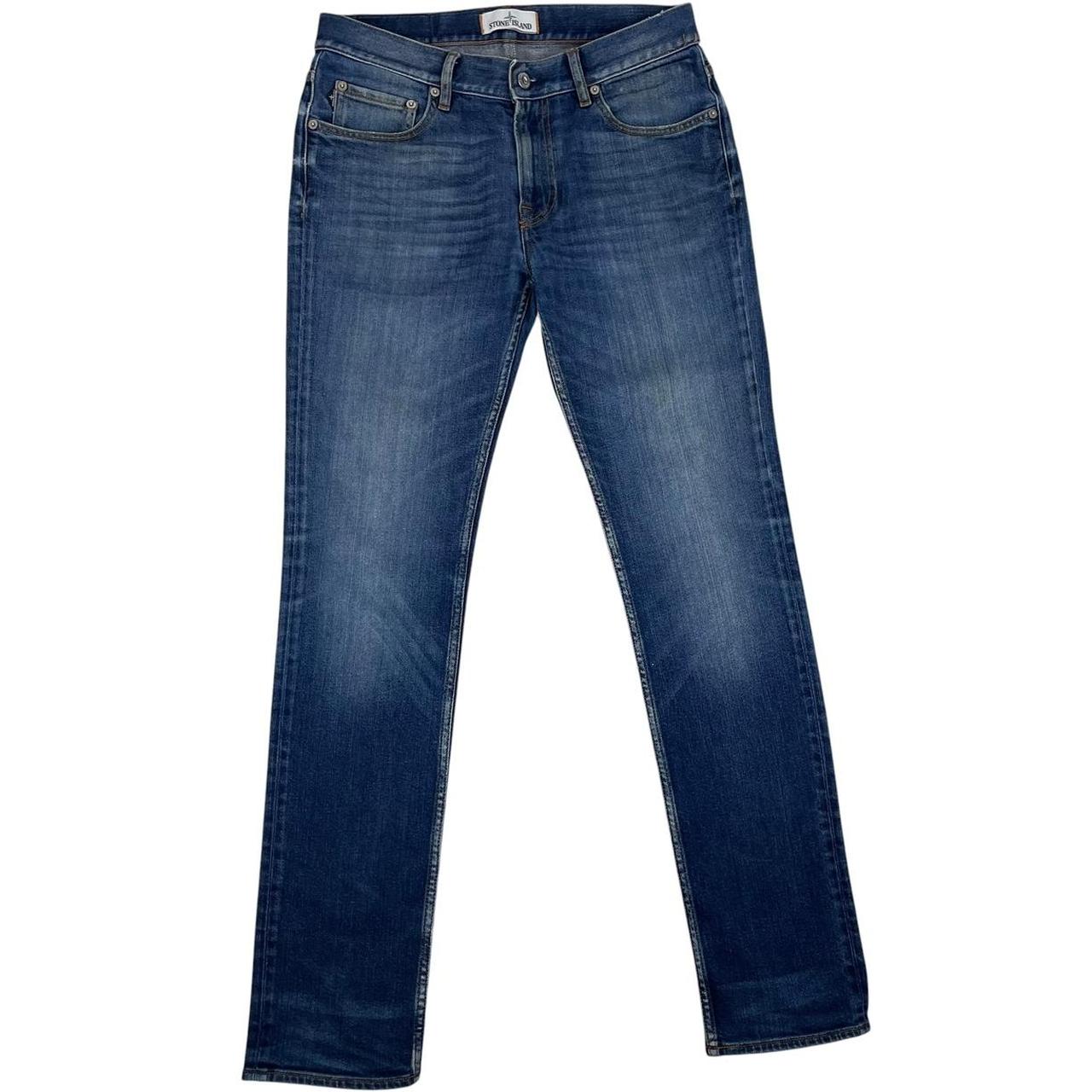 Stone Island SS 2018 Navy Blue Skinny Fit Denim Jeans
