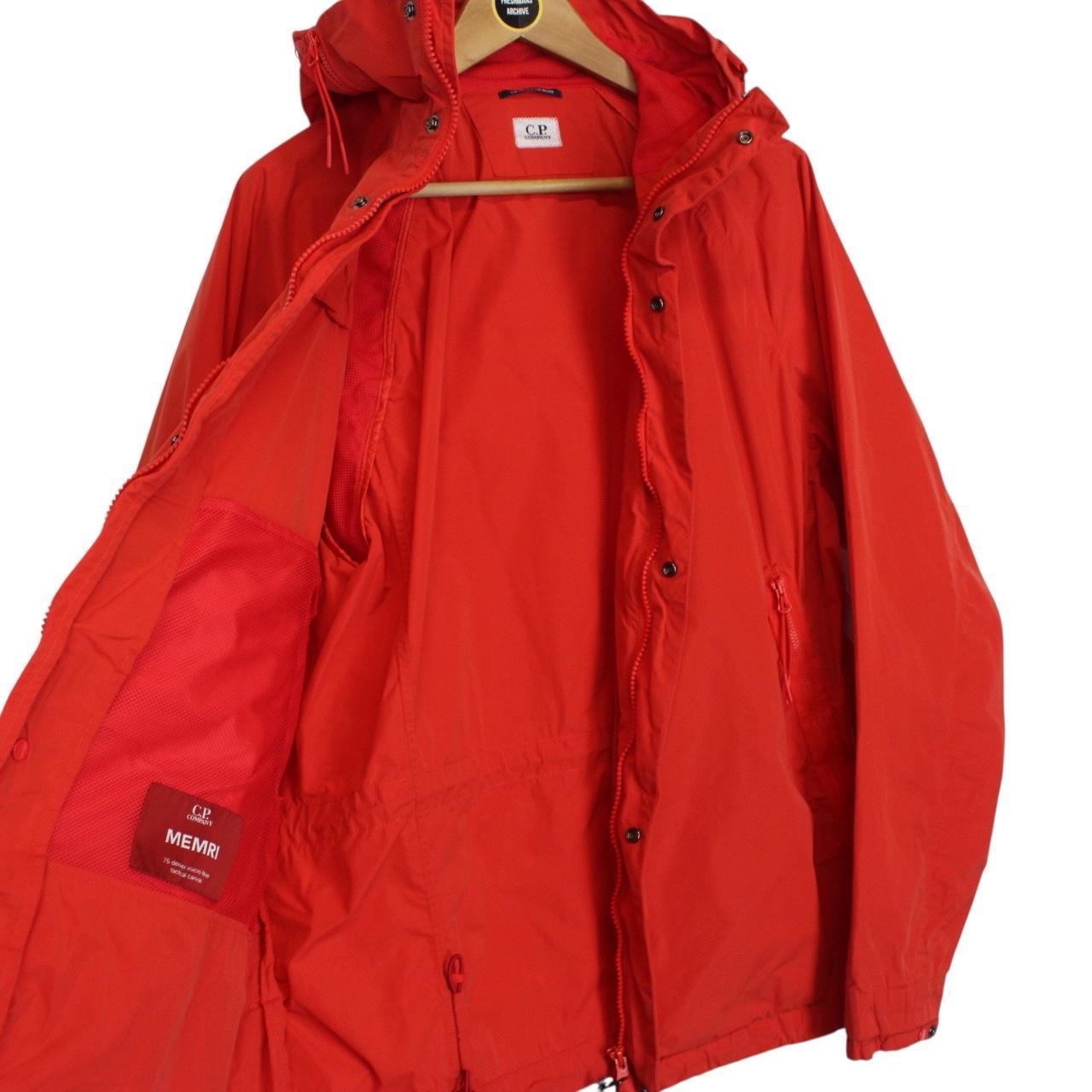 CP Company Red Metropolis Memri Full Zip Hooded Jacket
