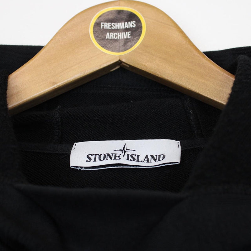 Stone Island Marina SS 2021 Black Cotton Hoodie Jumper