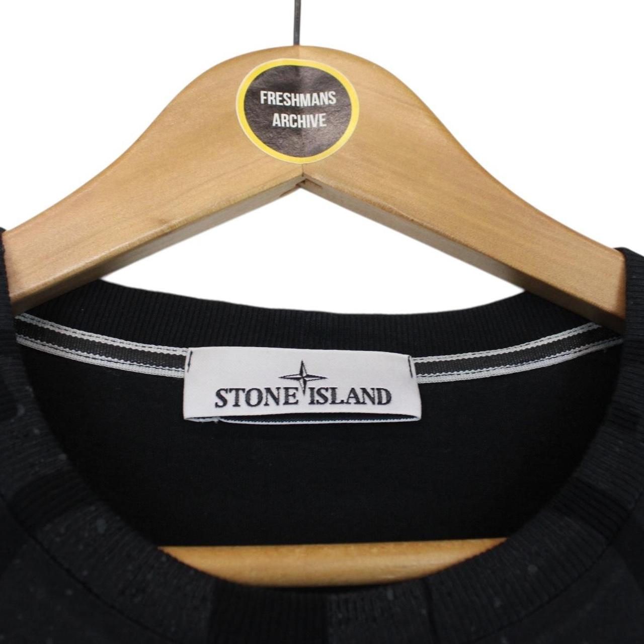 Stone Island AW 2022 Black Short Sleeve Logo Print T-Shirt