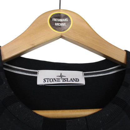 Stone Island AW 2022 Black Short Sleeve Logo Print T-Shirt