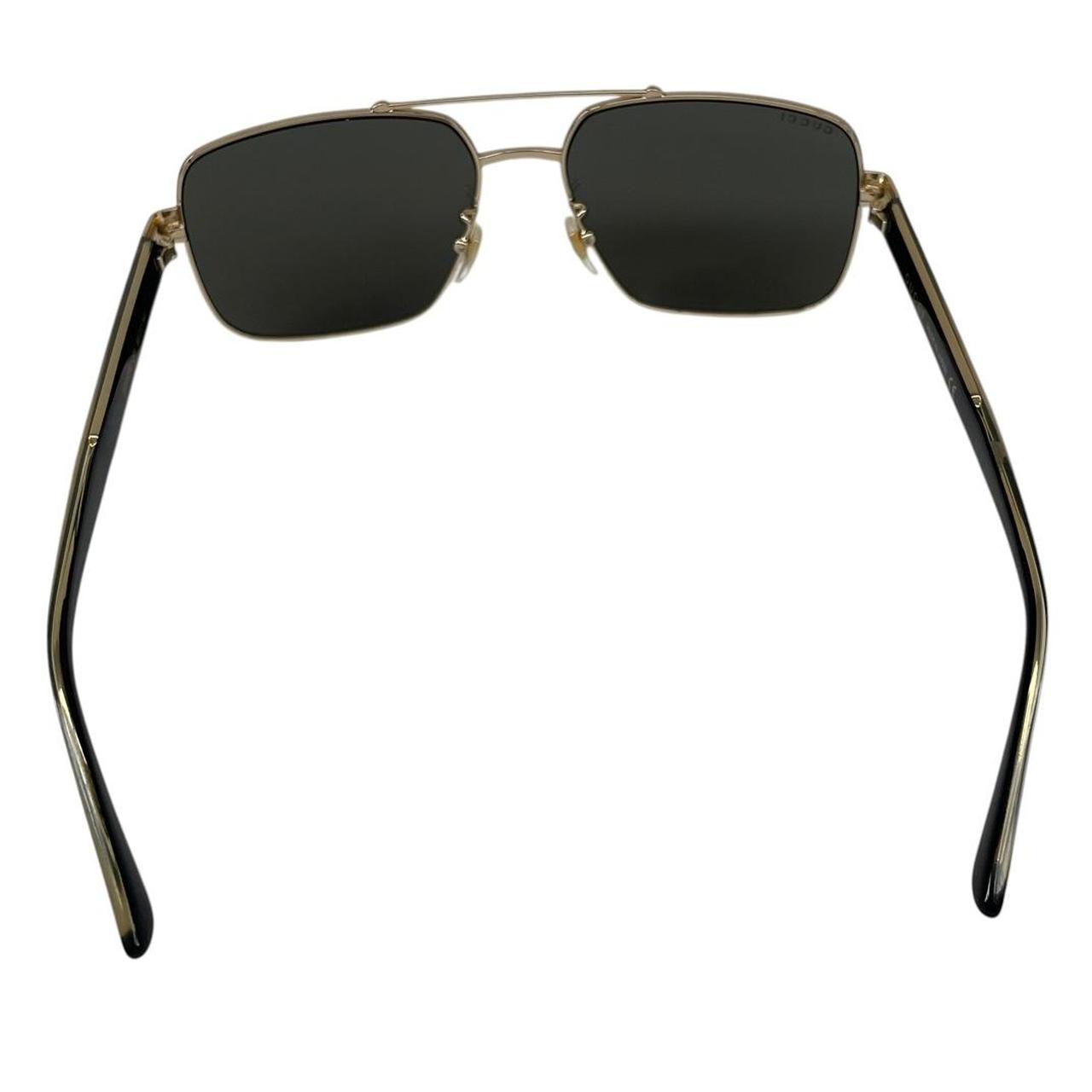 Gucci Black and Gold GG0529S Web Aviator Sunglasses