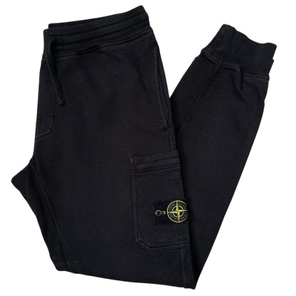 Stone Island Black Cotton Tracksuit Bottoms / Joggers
