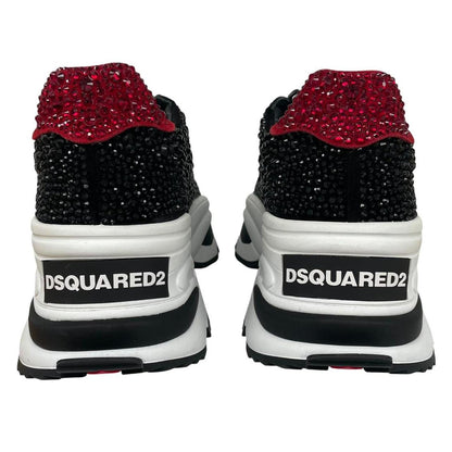 Dsquared Black and White The Giant Hike Crystal Trainers