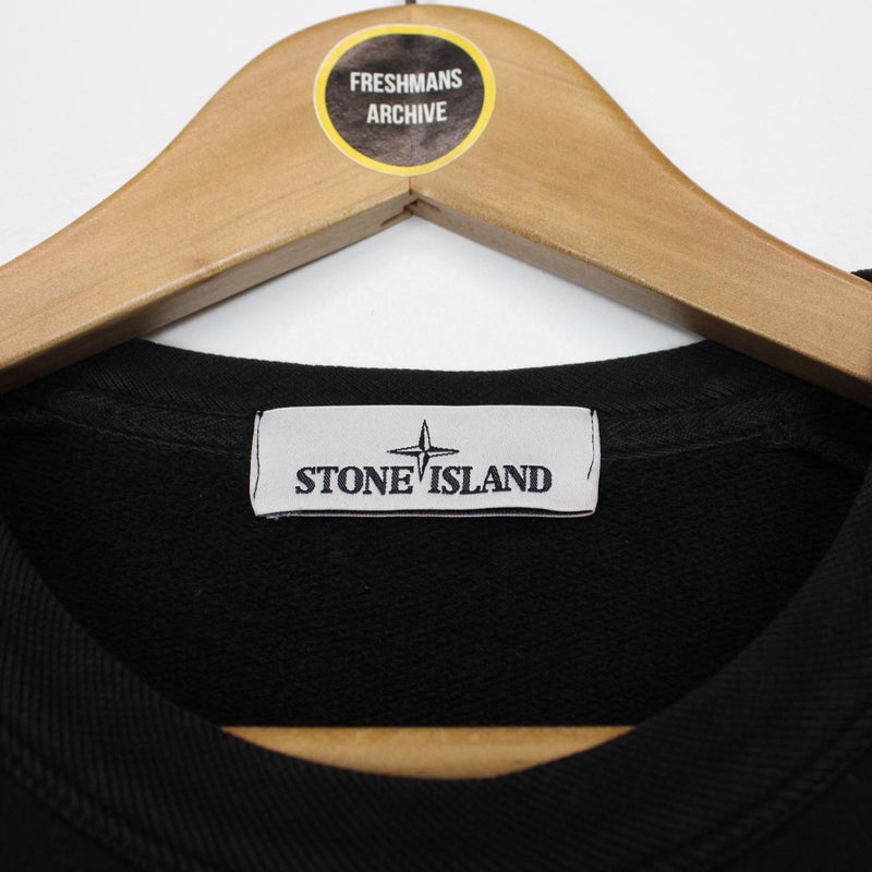 Stone Island AW 2014 Black Compass Cotton Sweatshirt Jumper