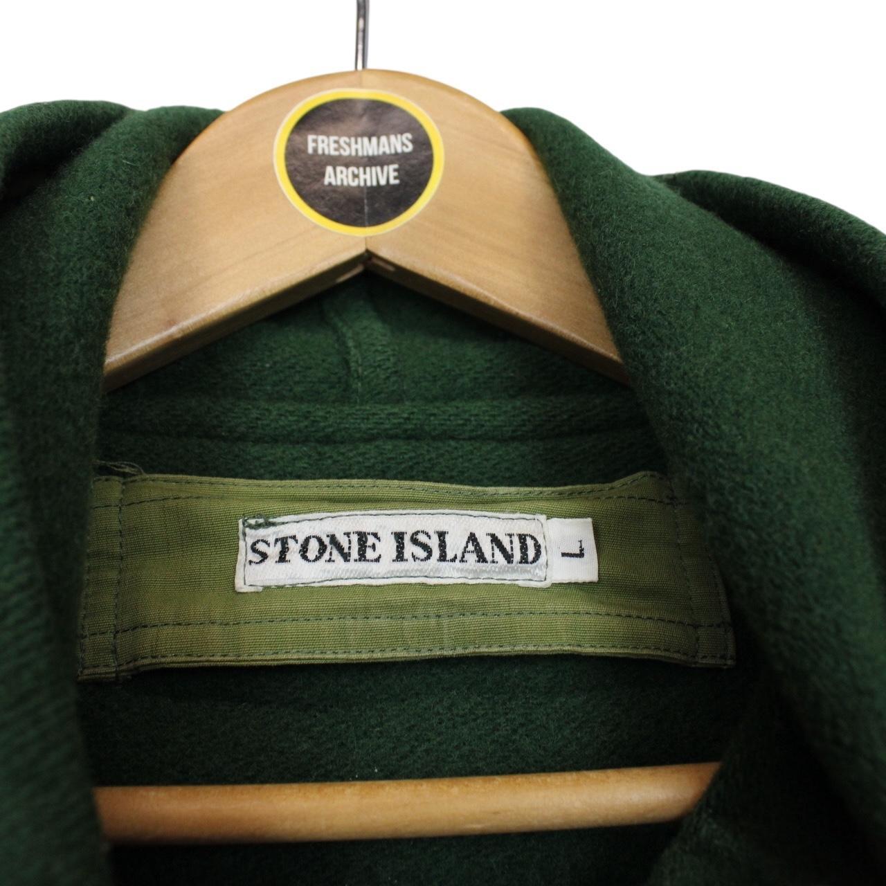 Vintage Stone Island AW 1986 Green Heavyweight Wool Montgomery Duffle Coat