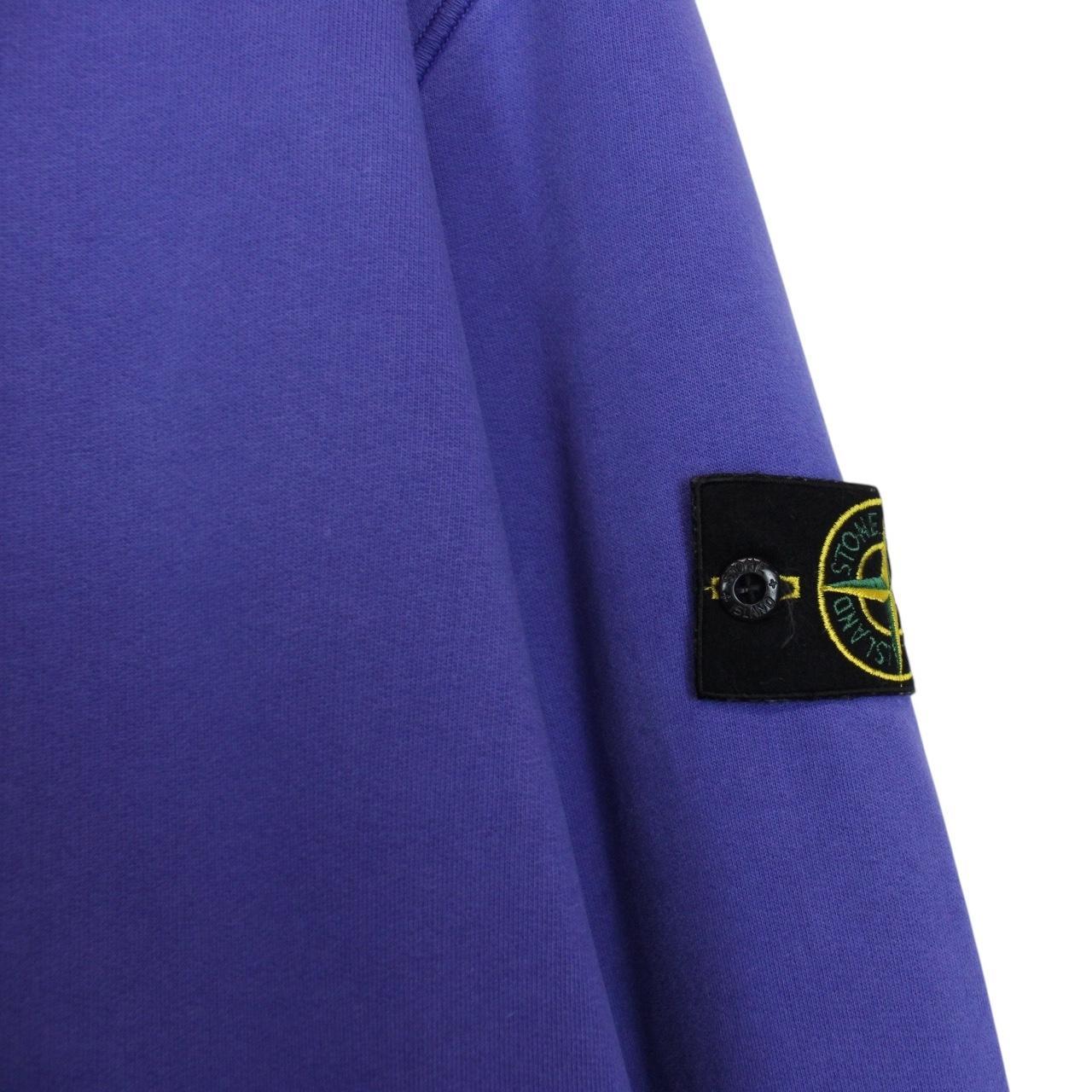 Stone Island AW 2021 Purple Cotton Hoodie Jumper