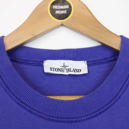 Stone Island AW 2021 Blue Cotton Sweatshirt Jumper